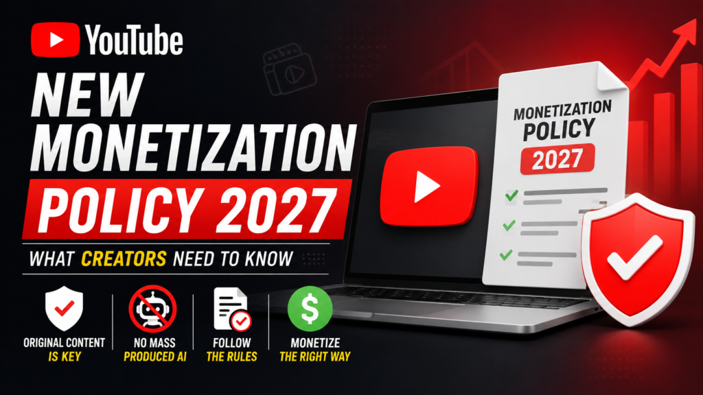 YouTube monetization policy 2027 and new creator rules